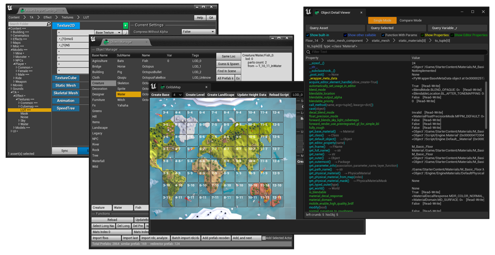 A collection of Unreal Editor tools created with TAPython
